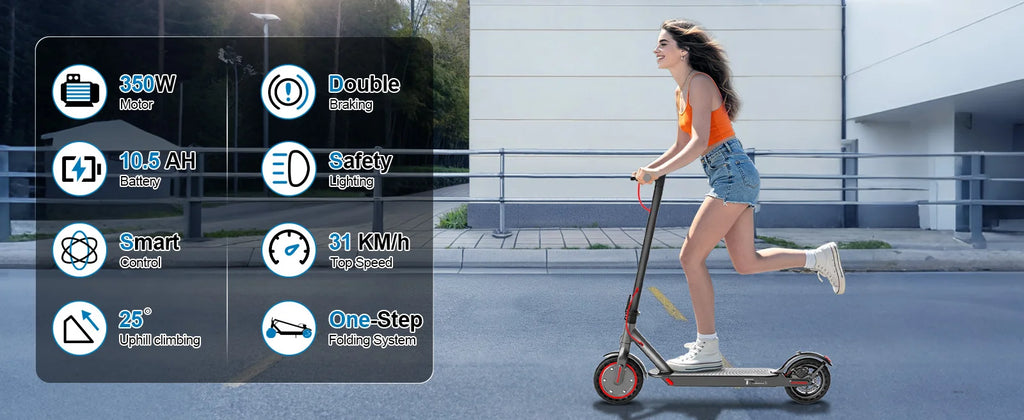 AOVOPRO 350W Foldable Electric Scooter - 8.5"