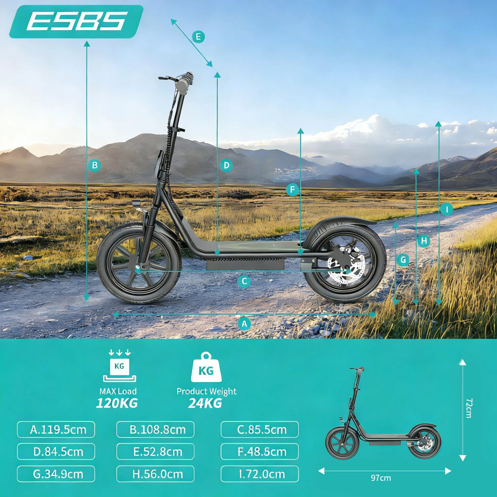 AOVOPRO 500W Seated Electric Scooter - 14"