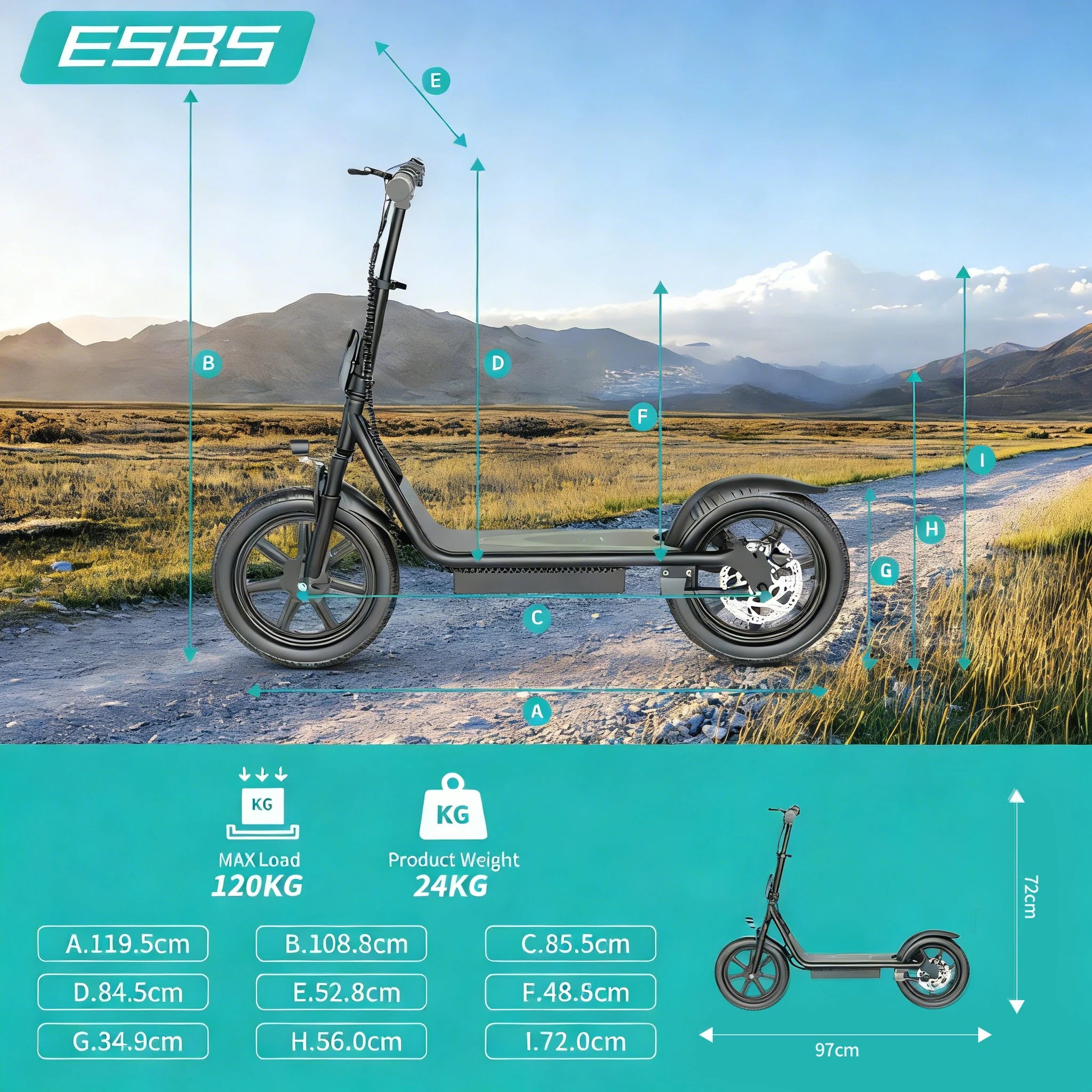 AOVOPRO 500W Seated Electric Scooter - 14"