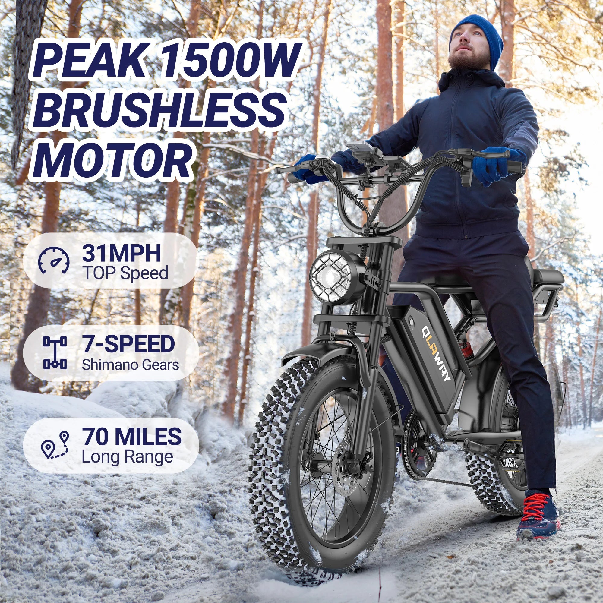 AOVOPRO AP20 Electric Mountain Bike - 750W