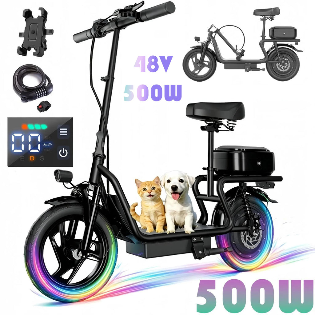 AOVOPRO H1L Seated Electric Scooter - 500W