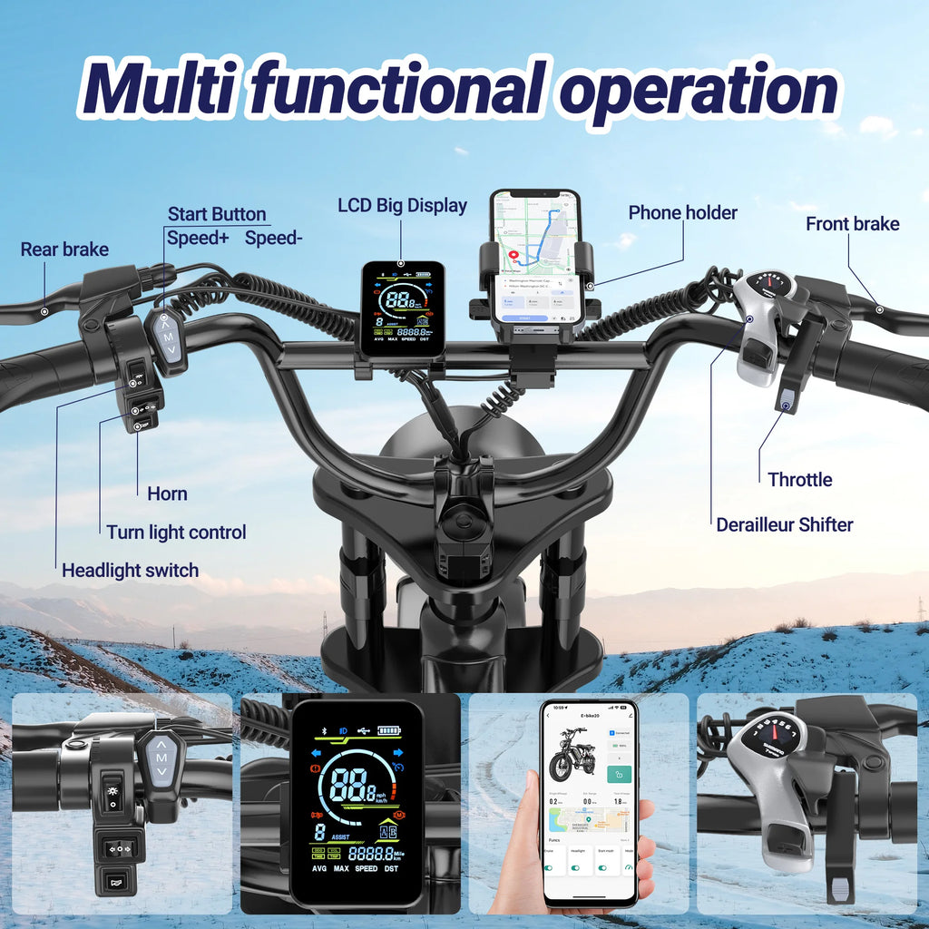AOVOPRO AP20 Electric Mountain Bike - 750W