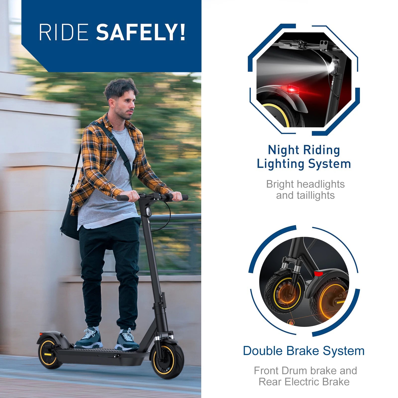 AOVOPRO 1000W Electric Scooter - Long Range