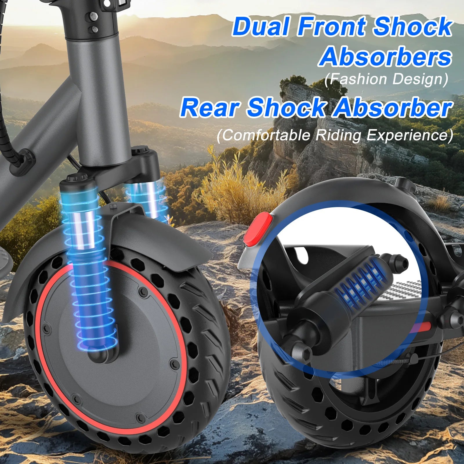 AOVOPRO 500W Electric Scooter - 10" Folding