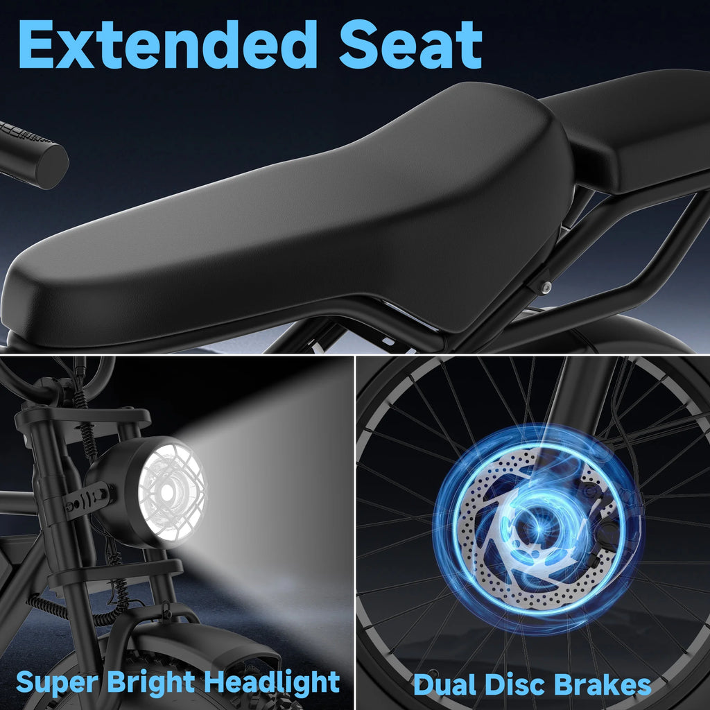 AOVOPRO 20" Electric Bike - 250W Dual Suspension