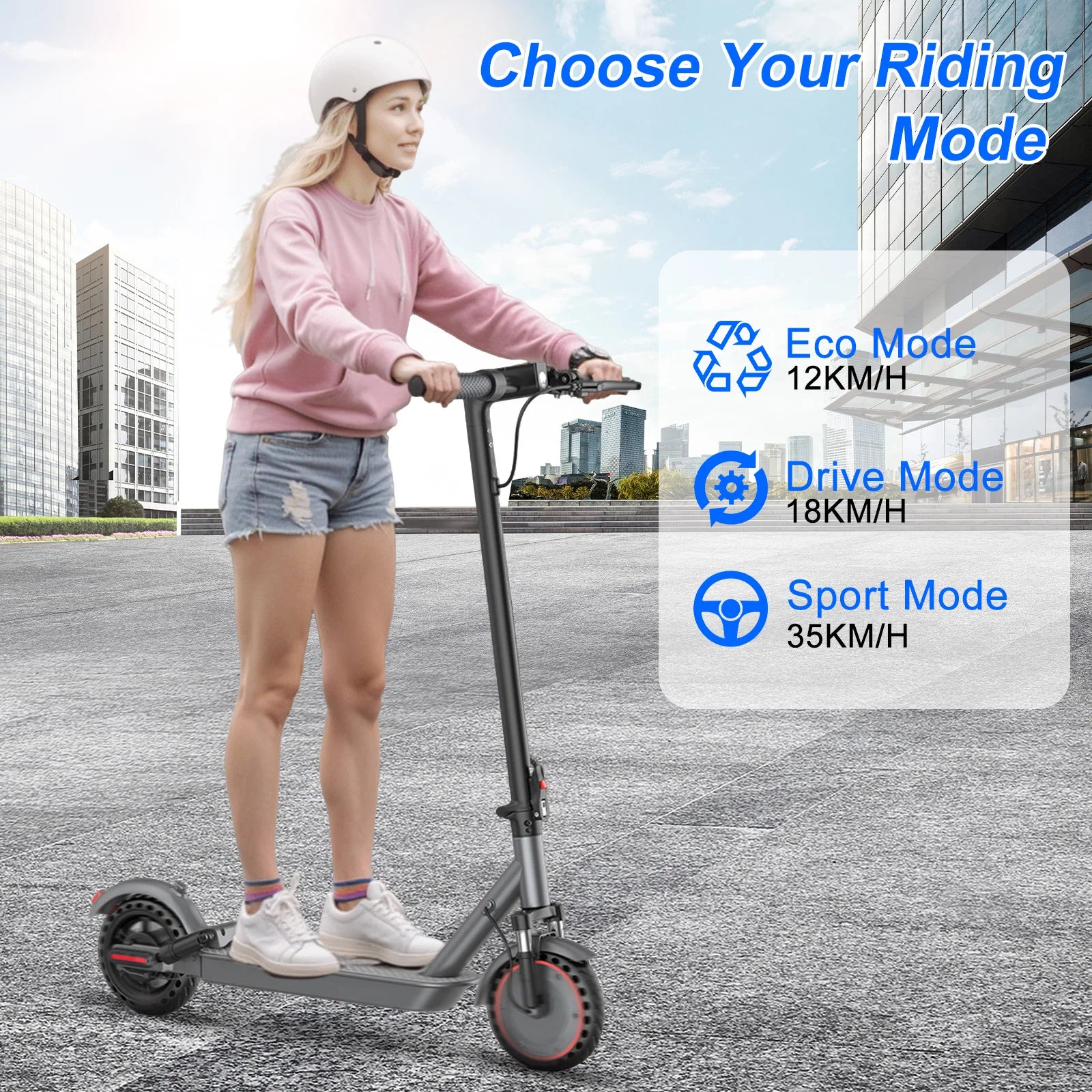 AOVOPRO 500W Electric Scooter - 10" Folding