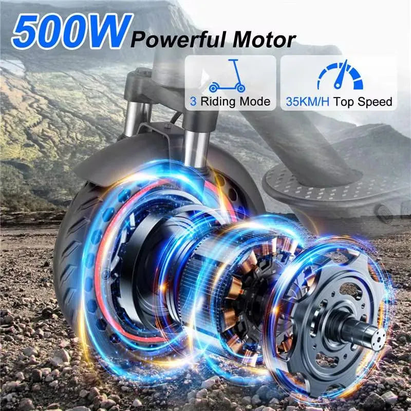 AOVOPRO 500W Electric Scooter - 10" Folding