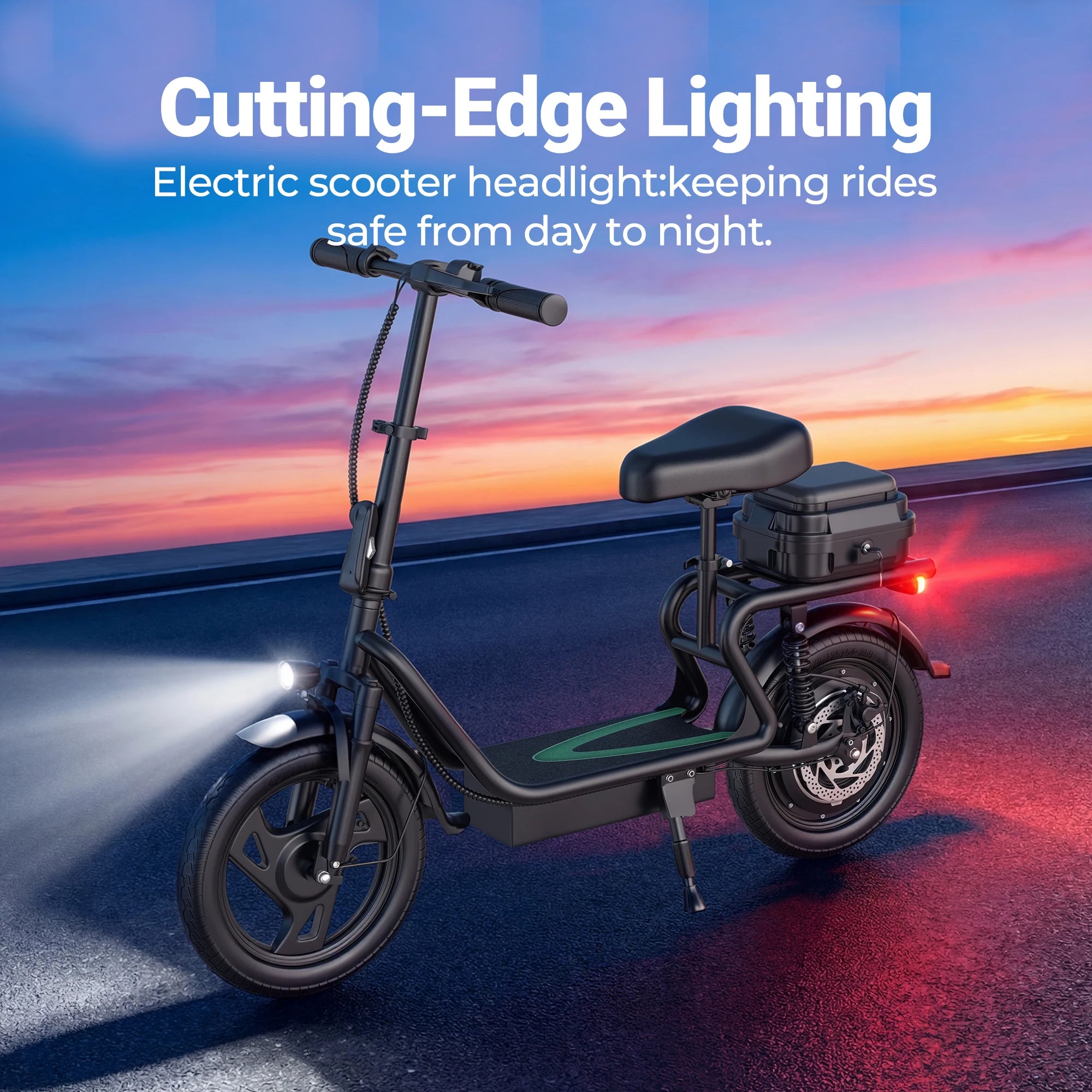 AOVOPRO H1L Seated Electric Scooter - 500W