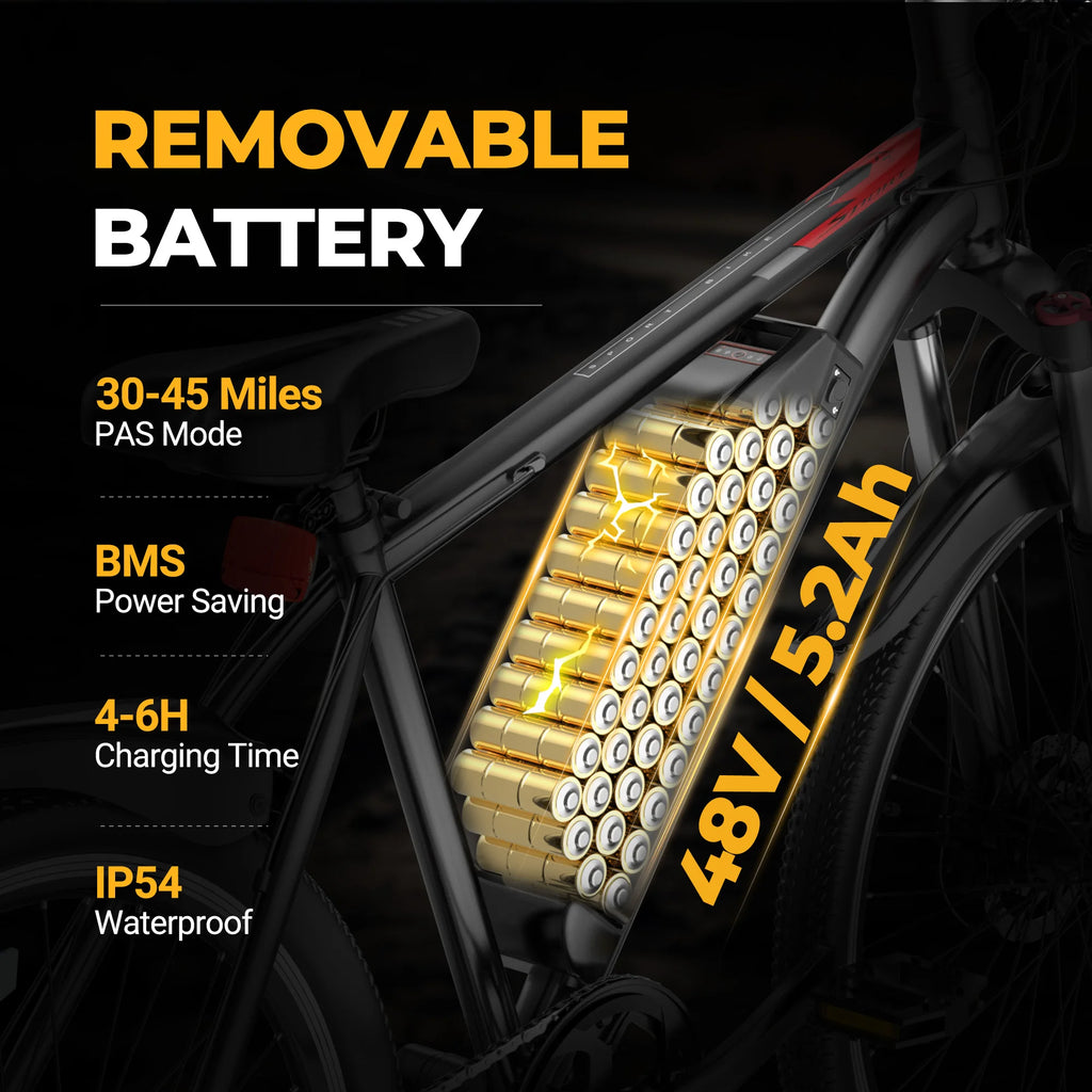 AOVOPRO 26" Electric Mountain Bike - 250W