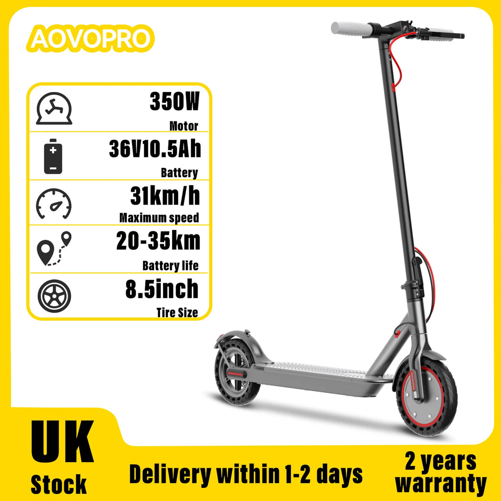 AOVOPRO 350W Foldable Electric Scooter - 8.5"