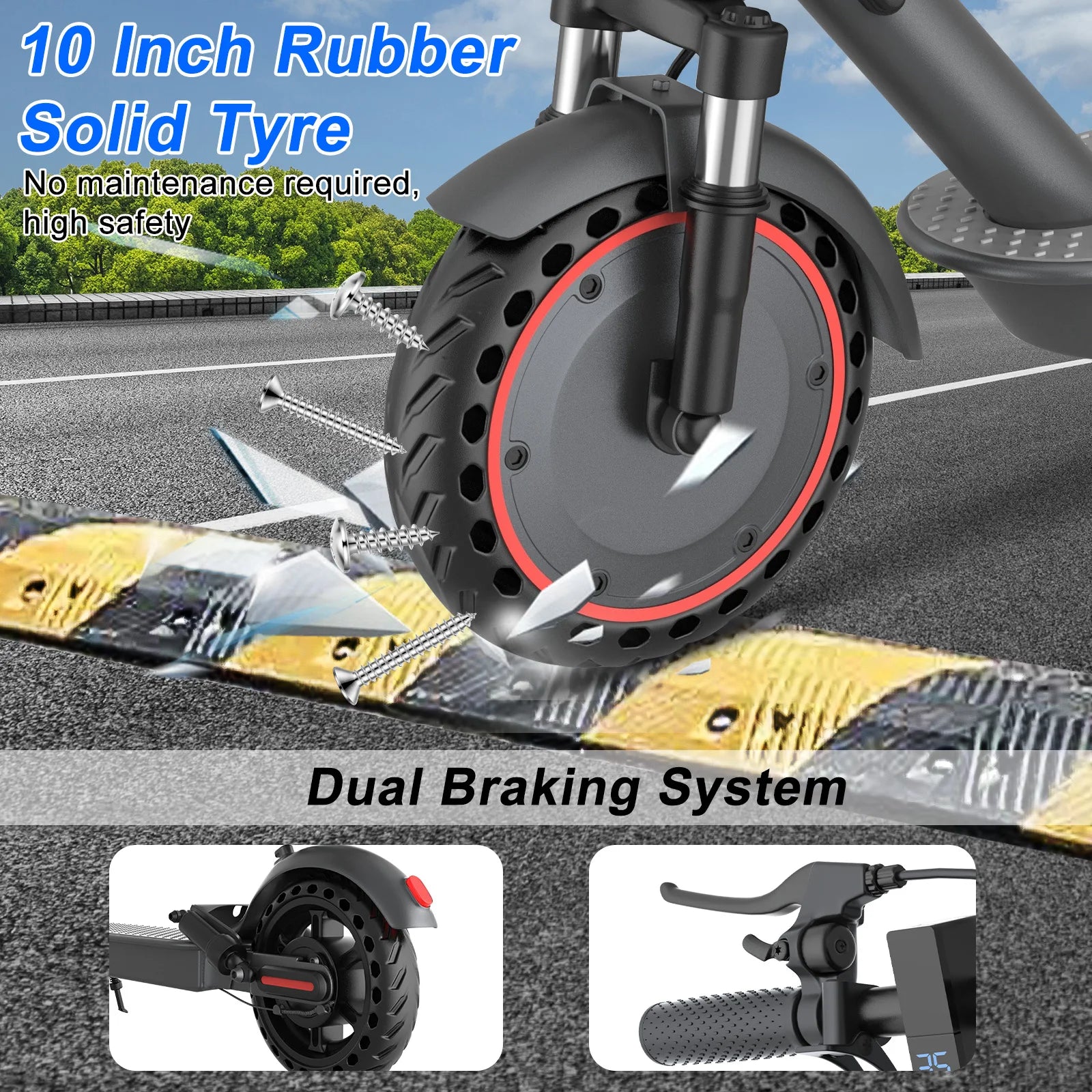 AOVOPRO 500W Electric Scooter - 10" Folding