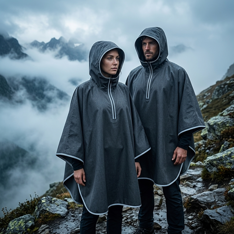 URLIFE Gear Reflective Rain Poncho – alternate product view 2