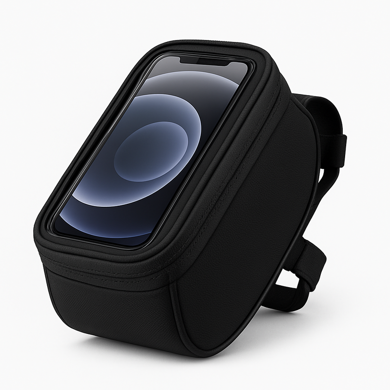 URLIFE Gear Handlebar Bag with Phone Window - Black