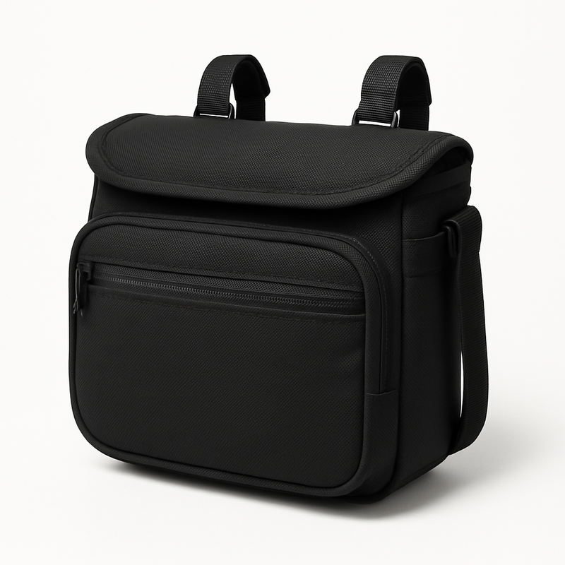 URLIFE Gear Handlebar Front Basket Bag - Black