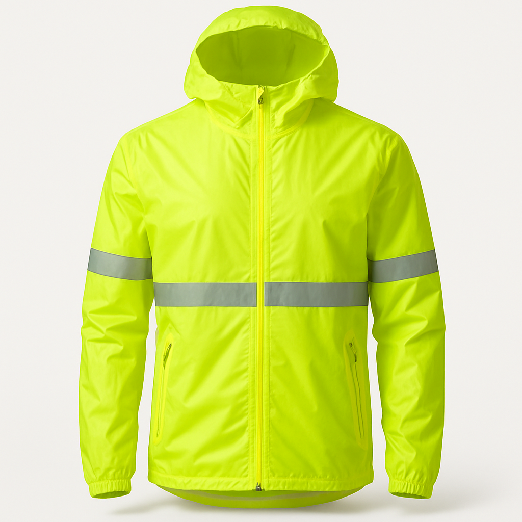 URLIFE Gear Hi-Vis Packable Rain Jacket